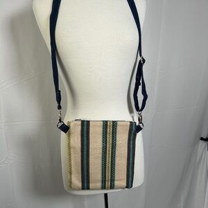 HAND-CRAFTED ZIPPERED CROSSBODY BAG